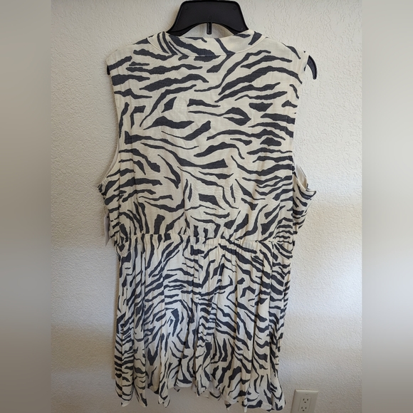 Nine West sleeveless zebra print dress 1X - Picture 5 of 6